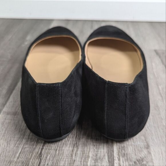 Naturalizer Maxwell black suede leather comfort ballet flats womens 8 wide - Picture 4 of 6